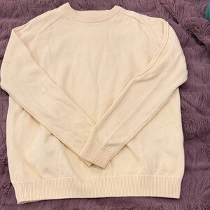 Zara Women's butter yellow  Crew Neck Sweater